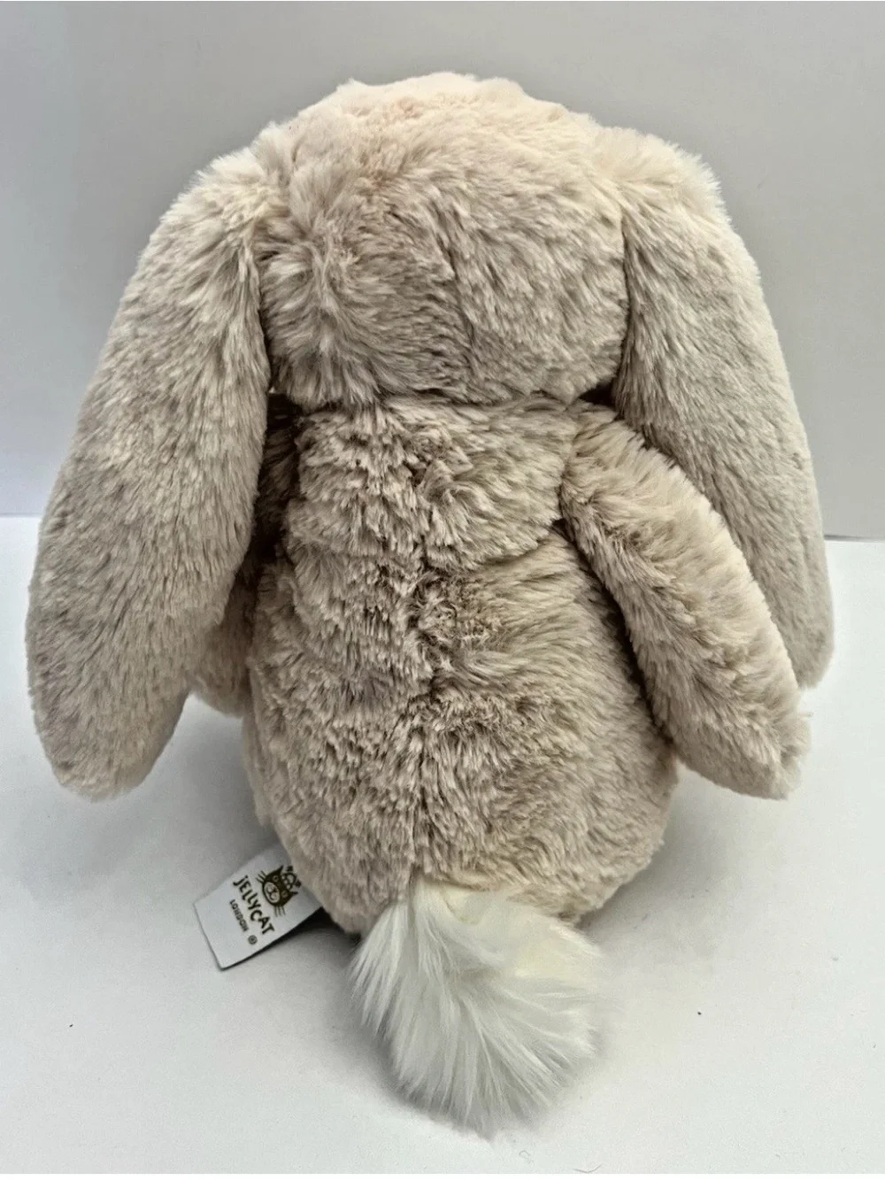 Jellycat London Bashful Bunny Plush Beige Rabbit 11” Medium Soft Toy Gold Tag